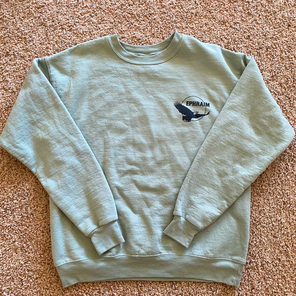 Vintage Ephraim Wisconsin Sweatshirt Sage/Mint Green Size Medium